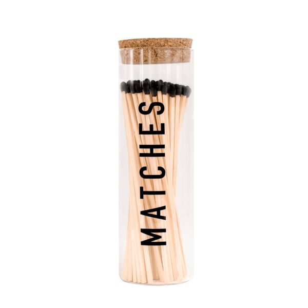 Hearth Matches, Black Tip - Home Decor & Gifts