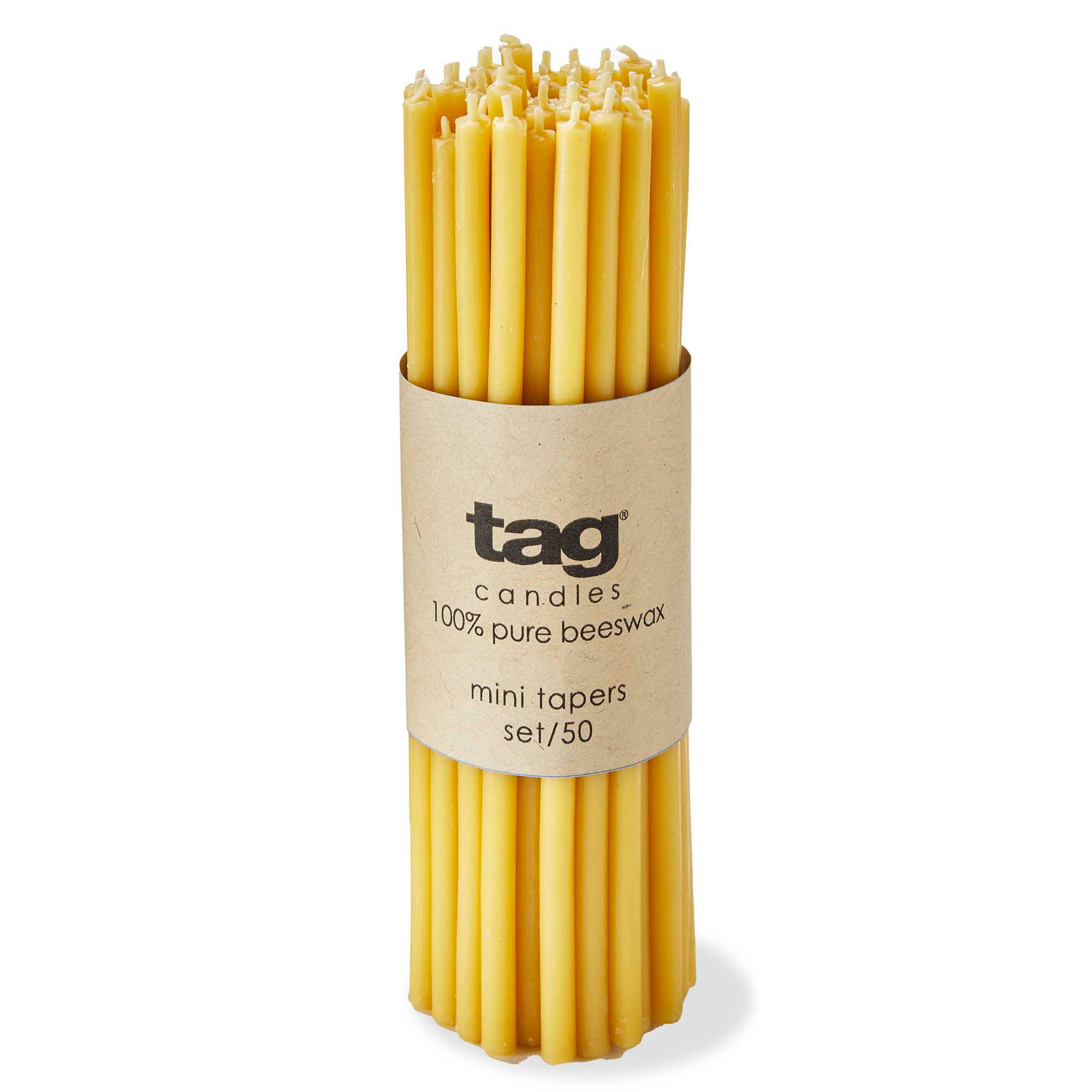 Beeswax Mini Taper Candle S/50
