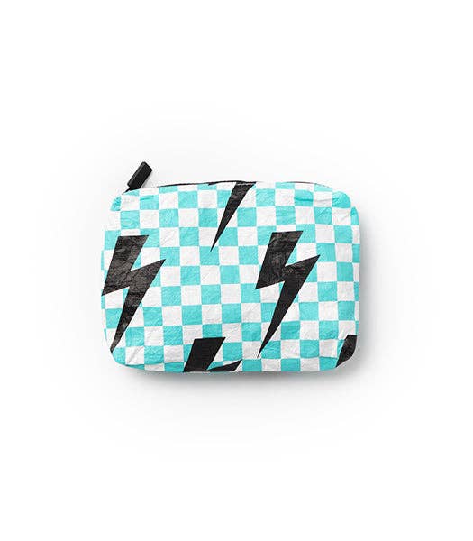 Local Beach Water Resistant Printed Pouch: Check Bolt Small