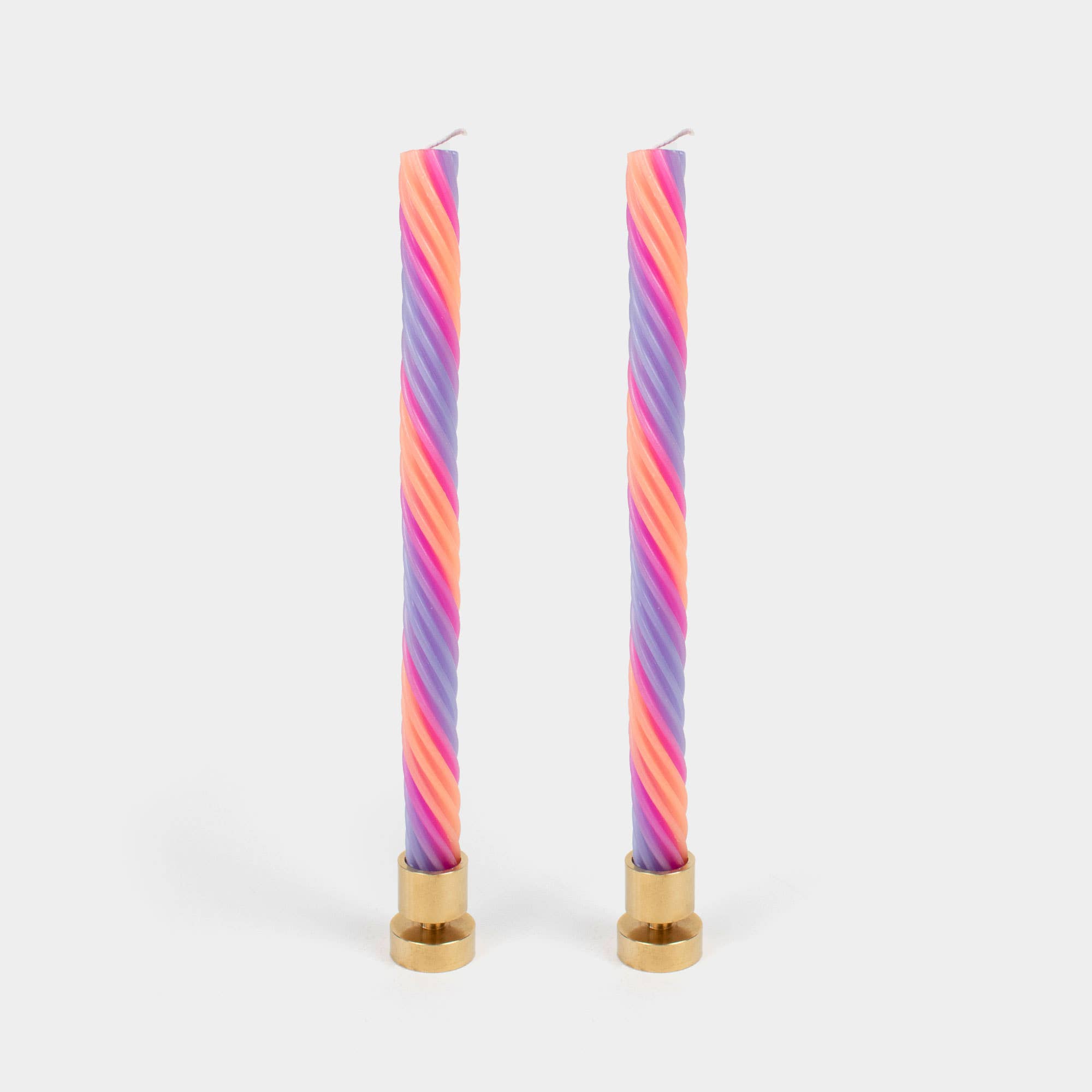 54 Celsius - Rope Candles - Orange & Lav. (2 Pack) - 11" Vibrant Tapers