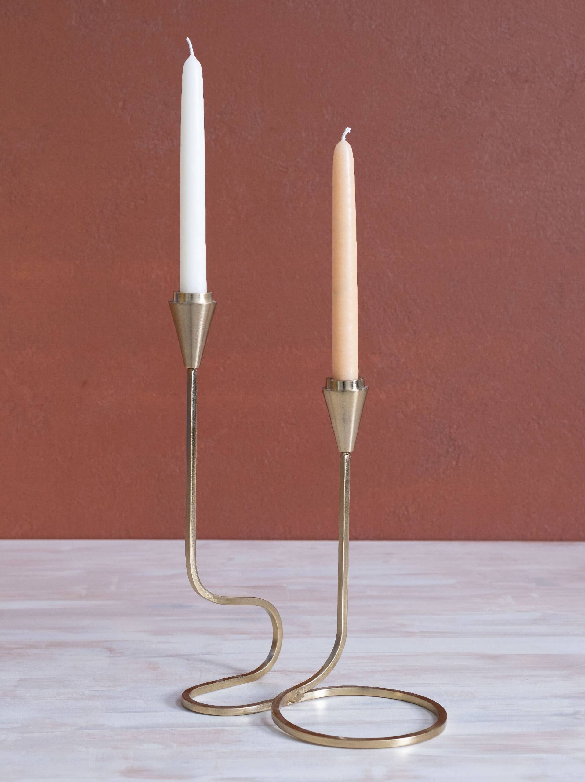 Made Market Co. - Gold Loop Taper Candle Holder