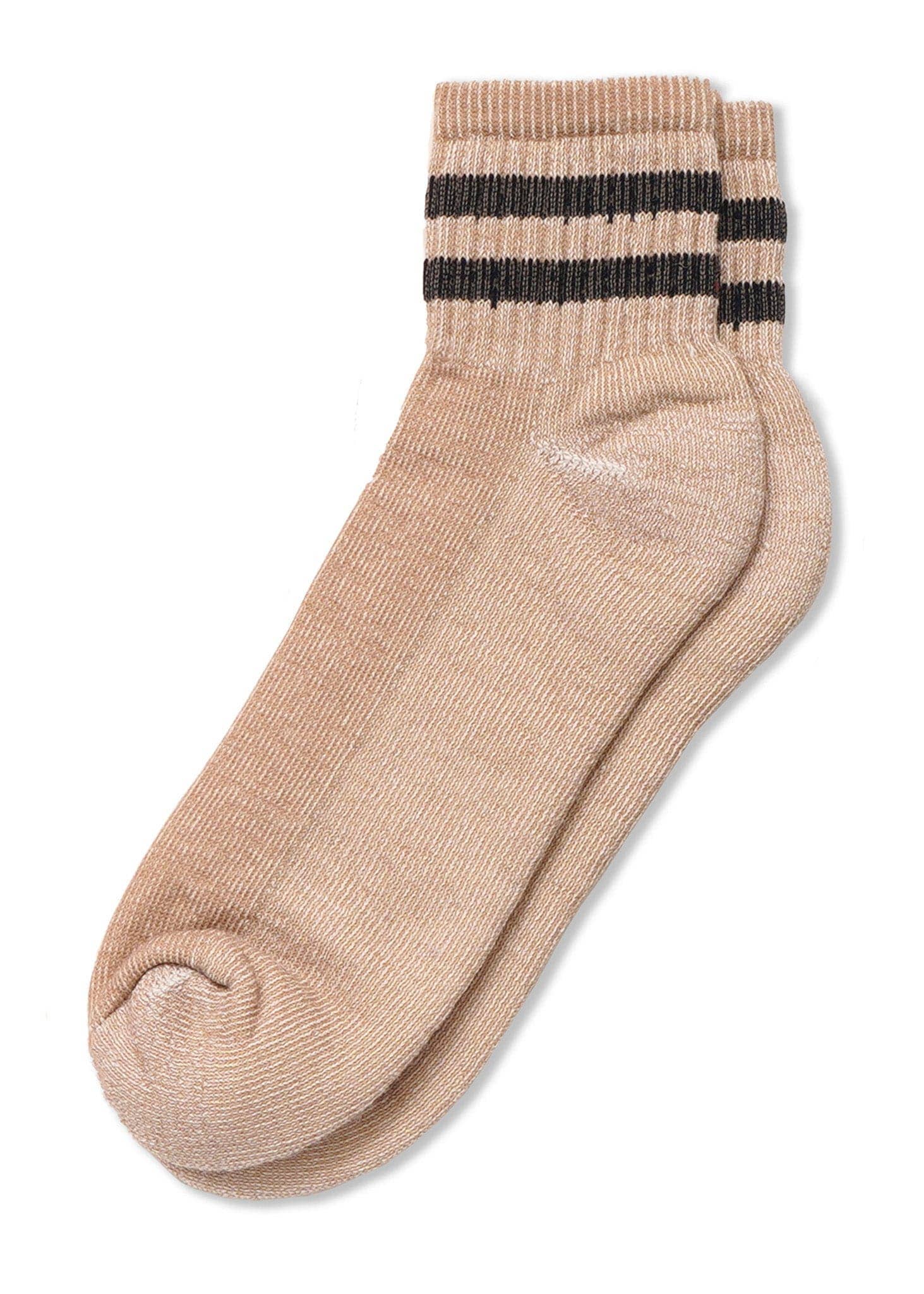 Merino Activity Quarter Crew: Sand, One Size