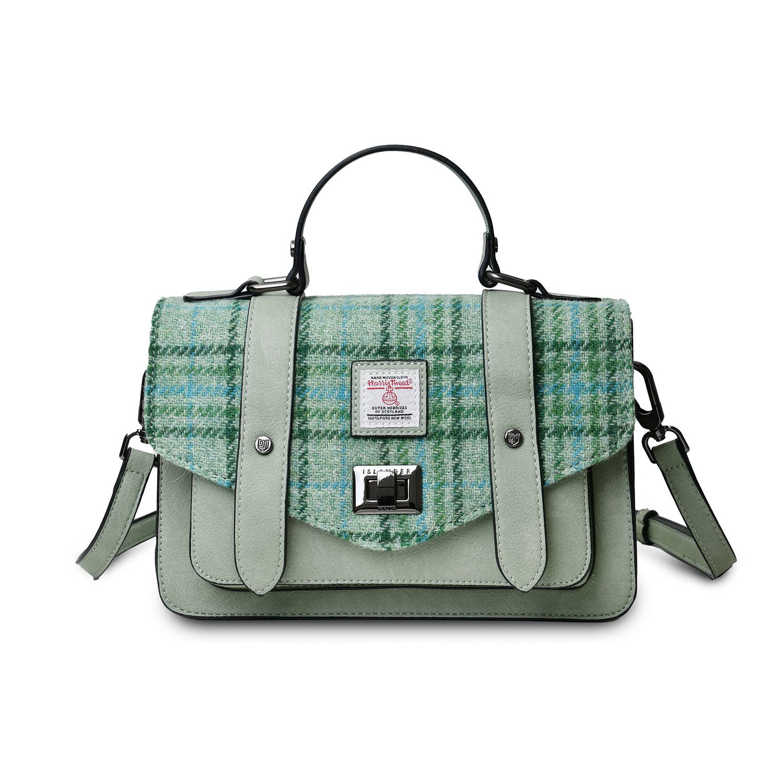 The Medium Satchel: Mint Check