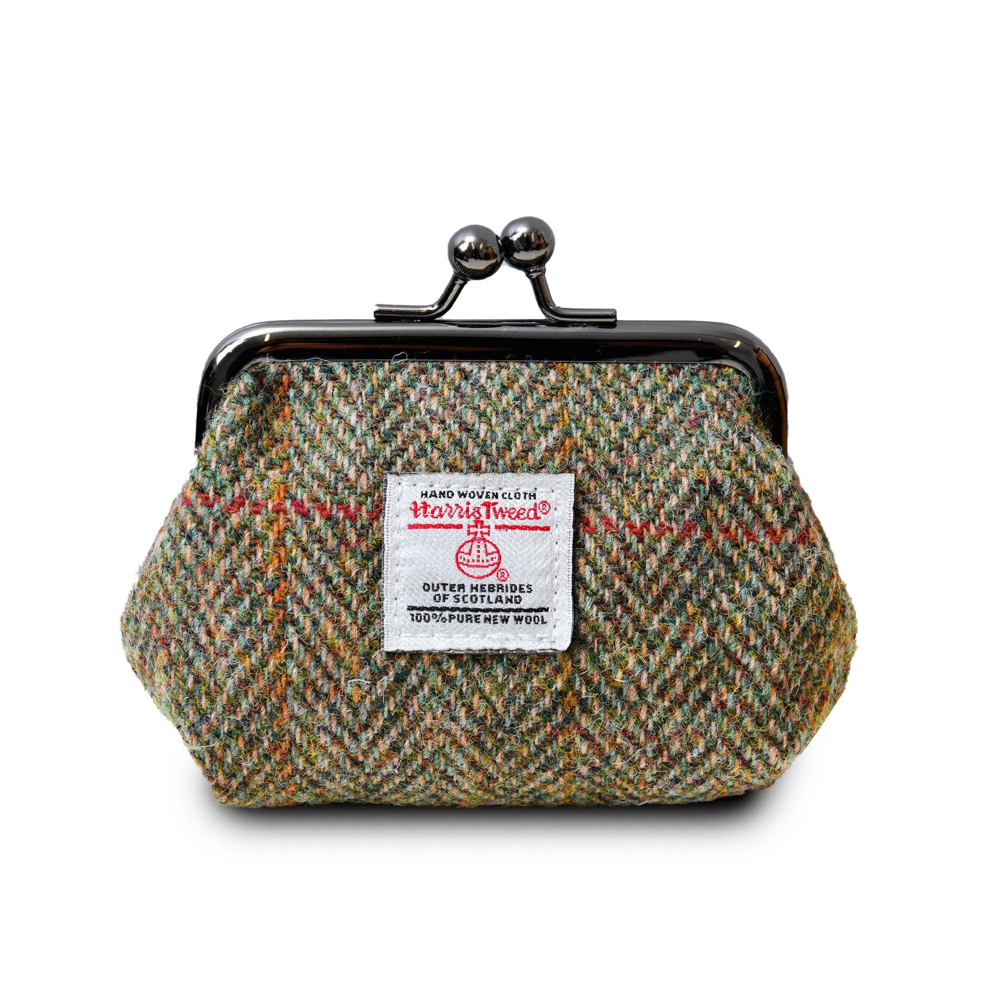 The Coin Purse: Chestnut Herringbone