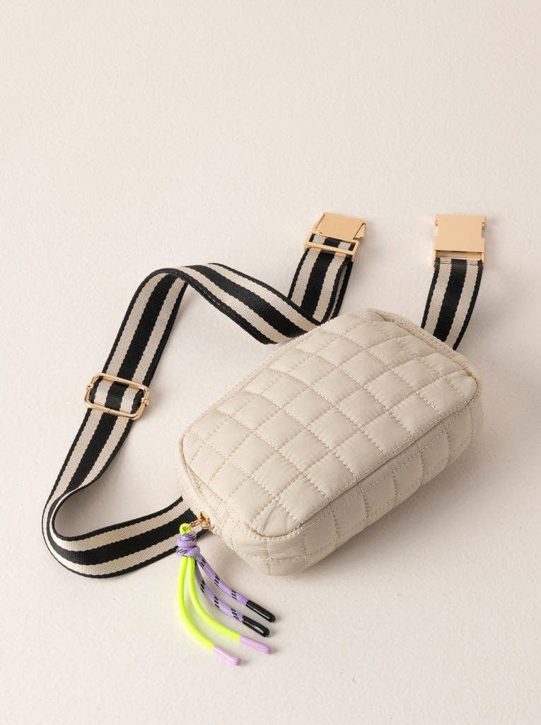 EZRA BELT BAG: Ivory