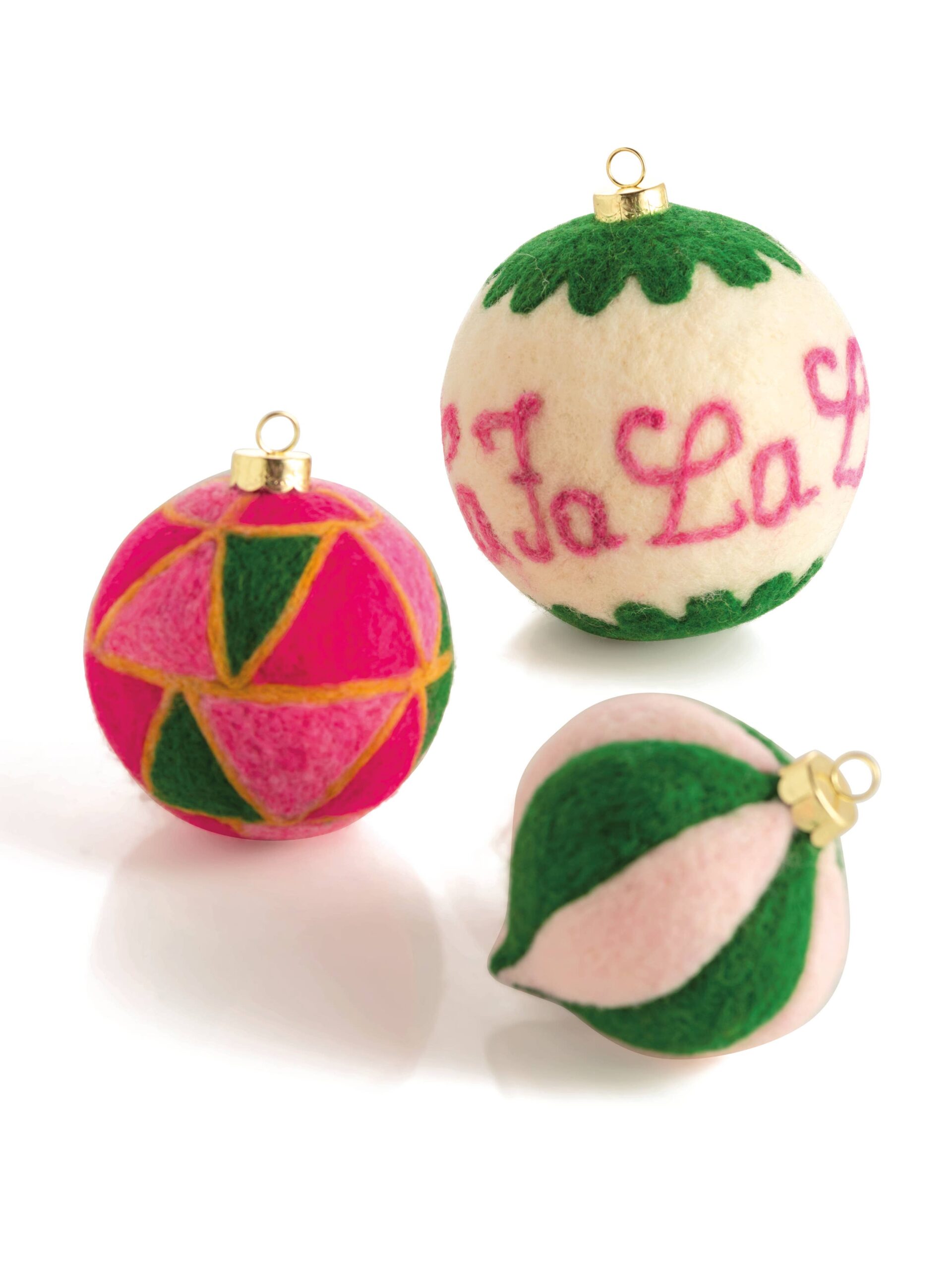 "FA LA LA" ASSORTED ORNAMENTS