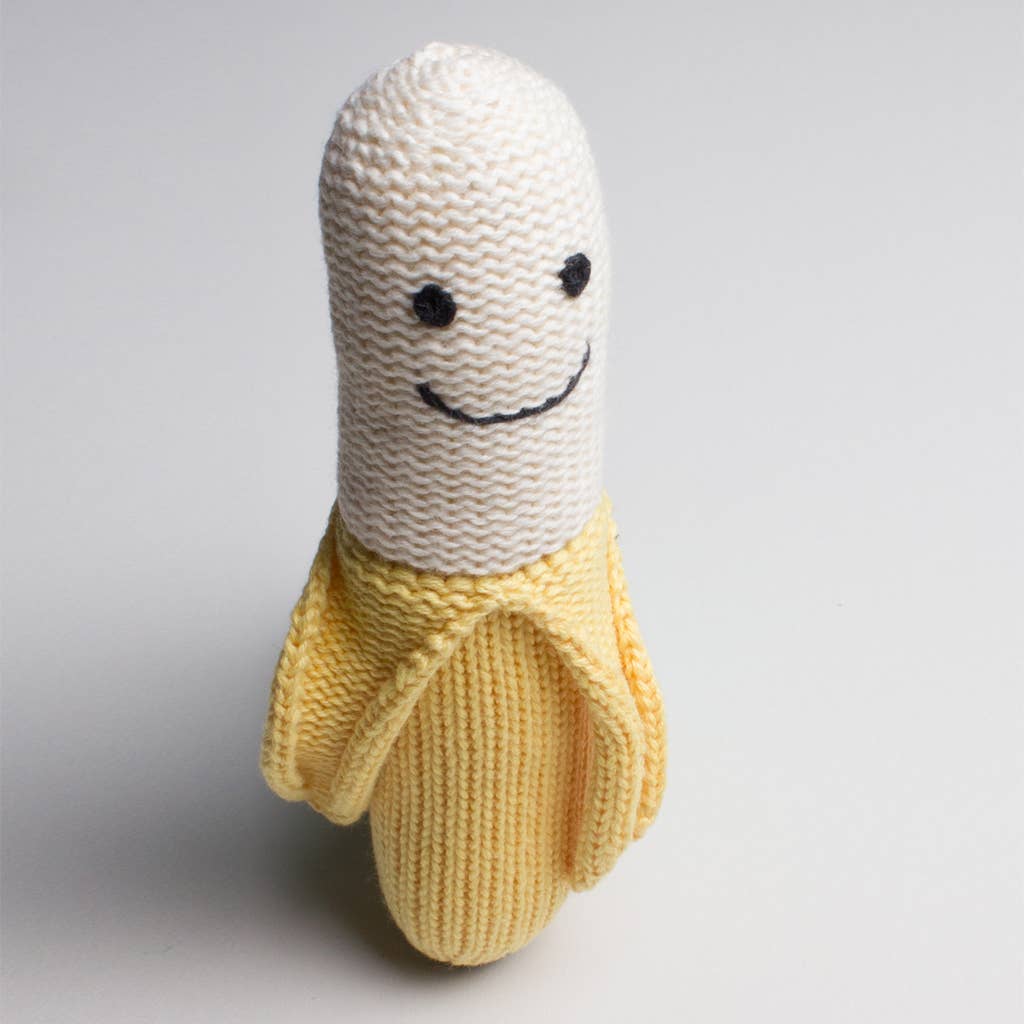 Estella - Baby Rattle Toy - Banana Rattle (Handmade)