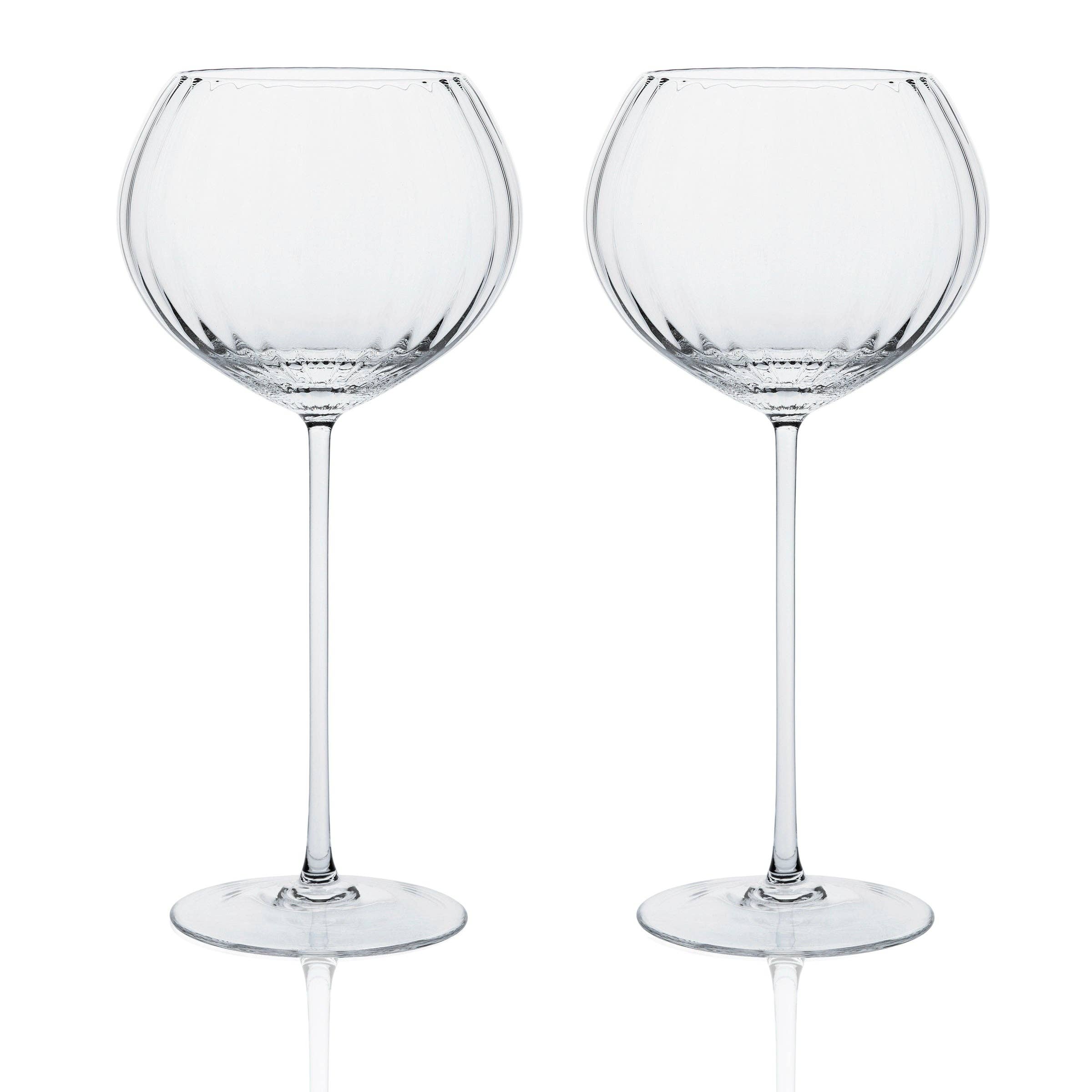 Caskata - Quinn Clear Red Wine Glasses, Set of 2