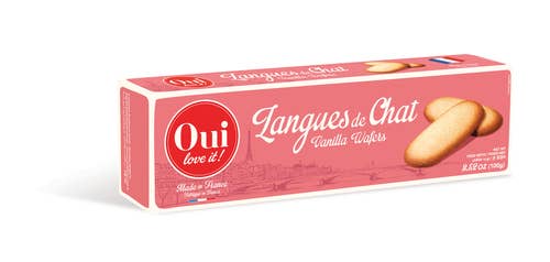 Gourmet Food Solutions, Inc. - Langues de Chat (Vanilla Wafer Cookies) | Oui Love It 3.5oz