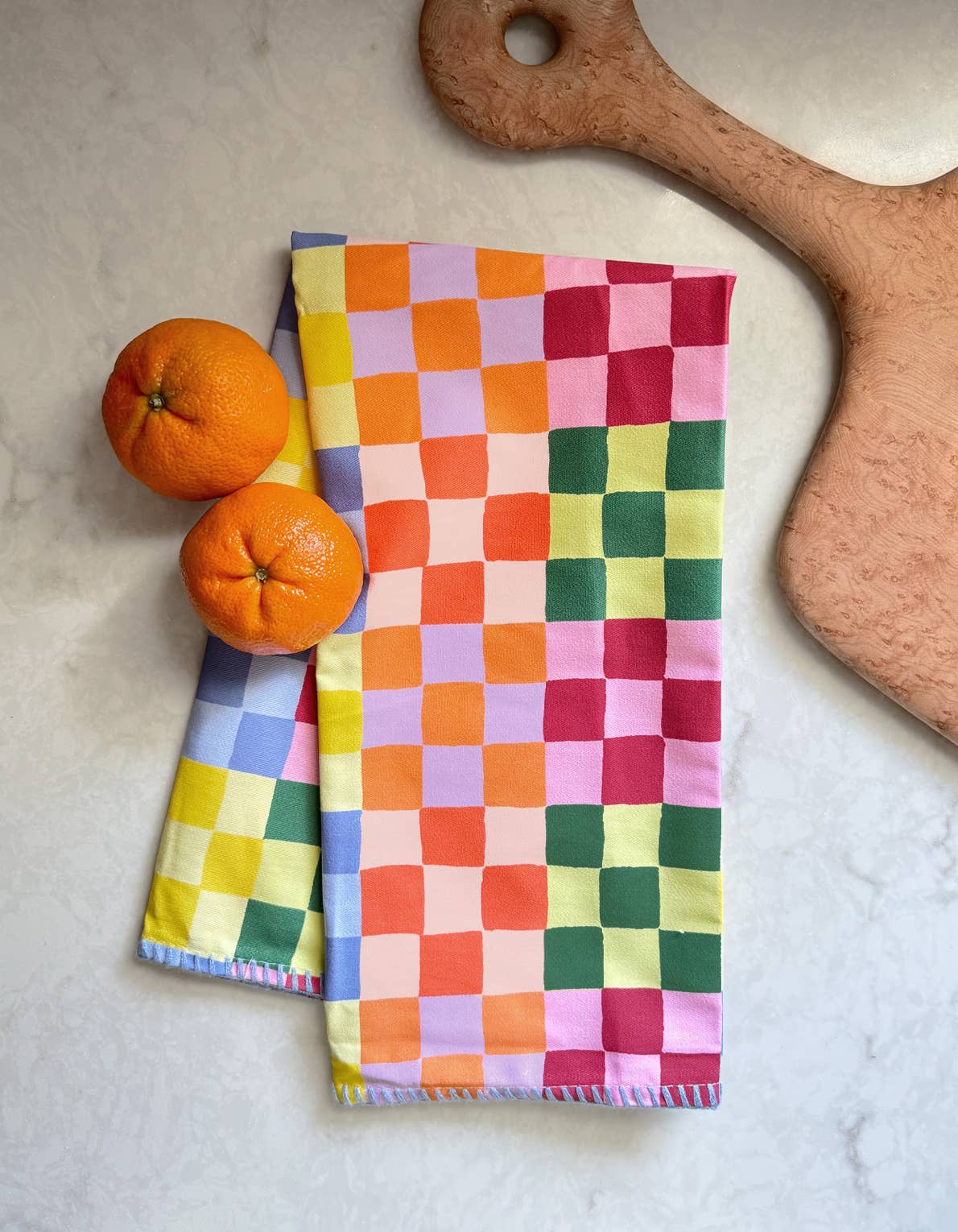 Idlewild Co. - Rainbow Checks Tea Towel