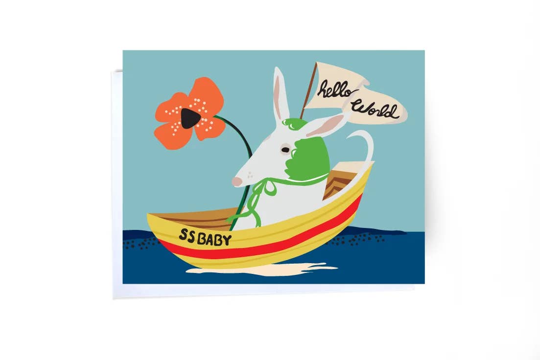 Elizabeth Grubaugh - Hello World New Baby Card