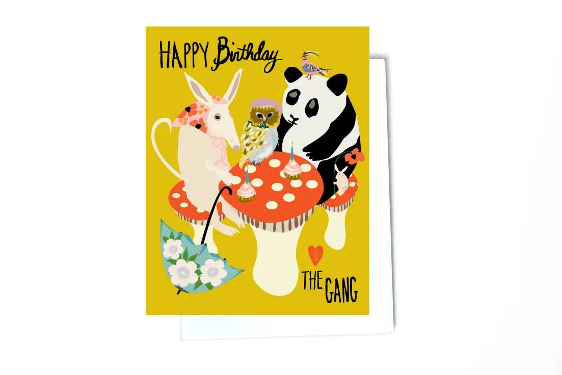 Elizabeth Grubaugh - Mushroom Birthday Party Card