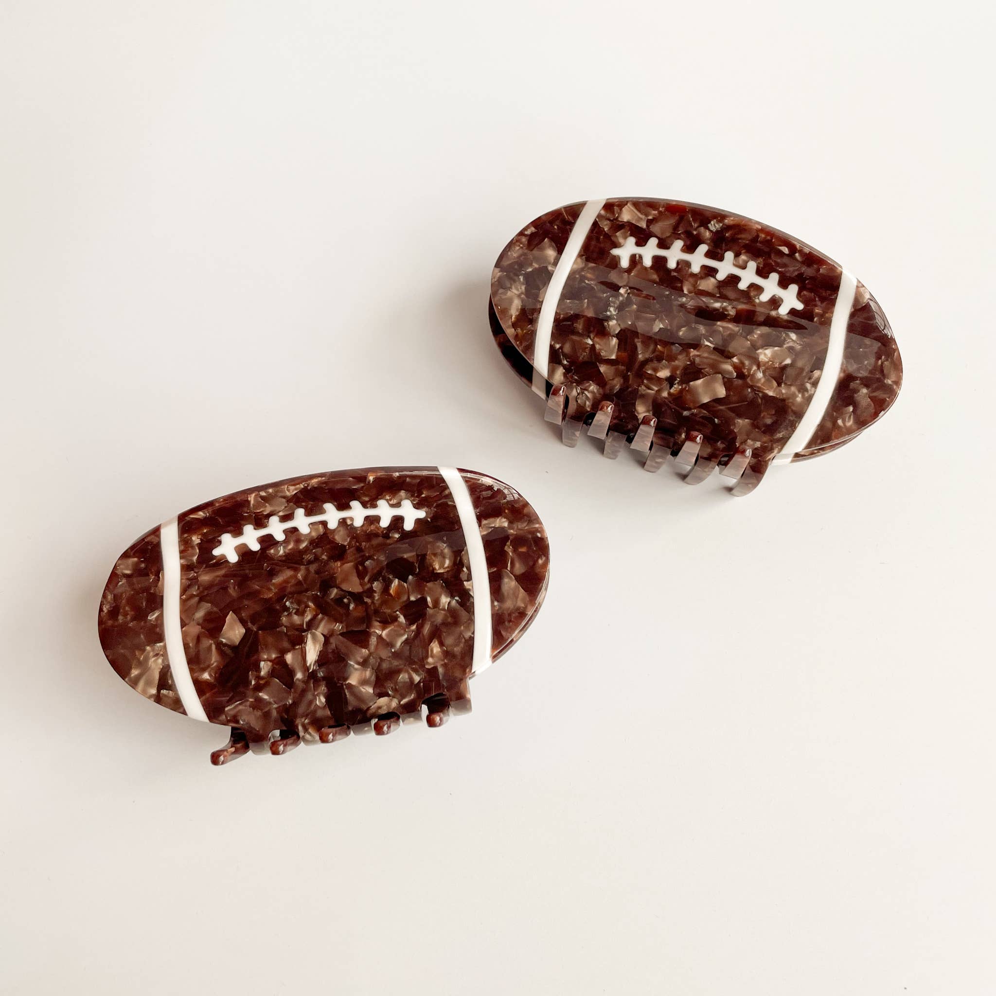 Adorro - Game Day Large Football Claw Clip