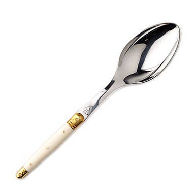 The French Farm - Jean Dubost Serving Spoon with Ivory Colored Handle