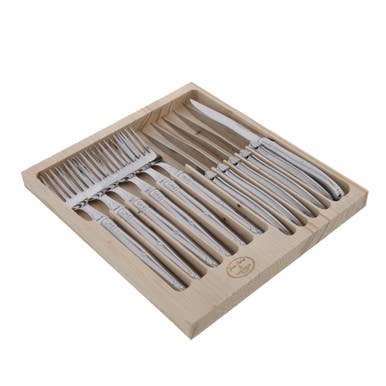 The French Farm - Jean Dubost 12 Pc Cutlery Set with Stainless Steel Handles
