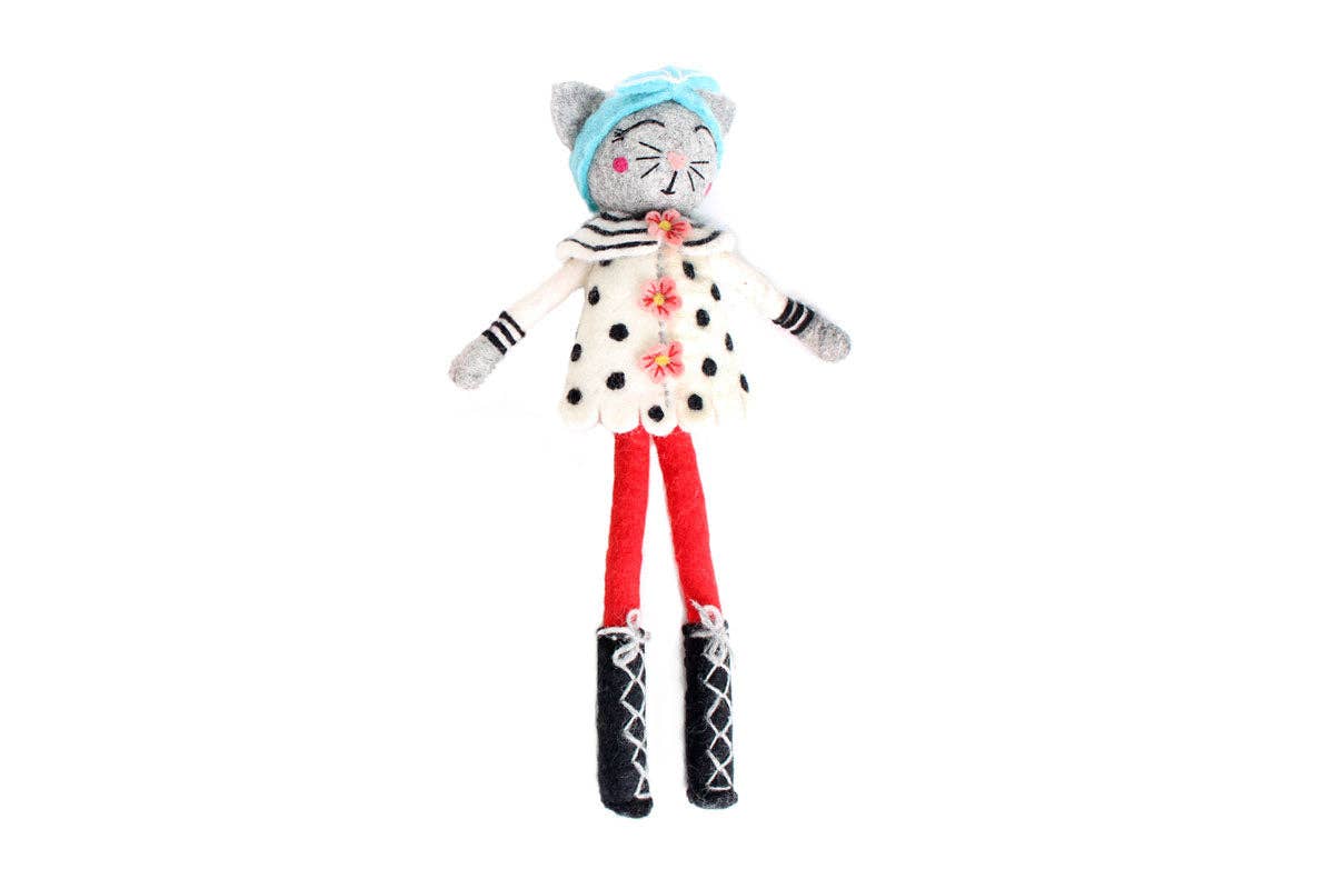 French Knot - French Knot Animal Friend - Sophia the Cat