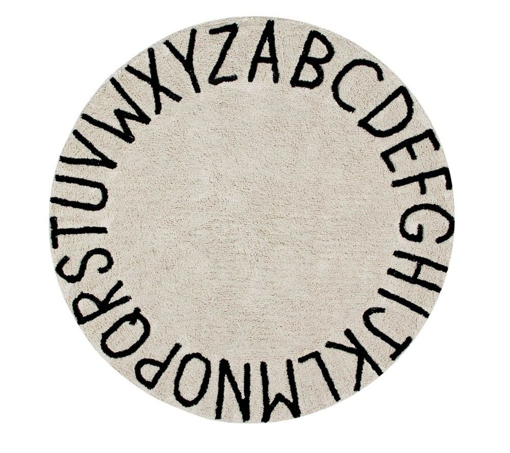 Lorena Canals - Round Abc Natural-Black