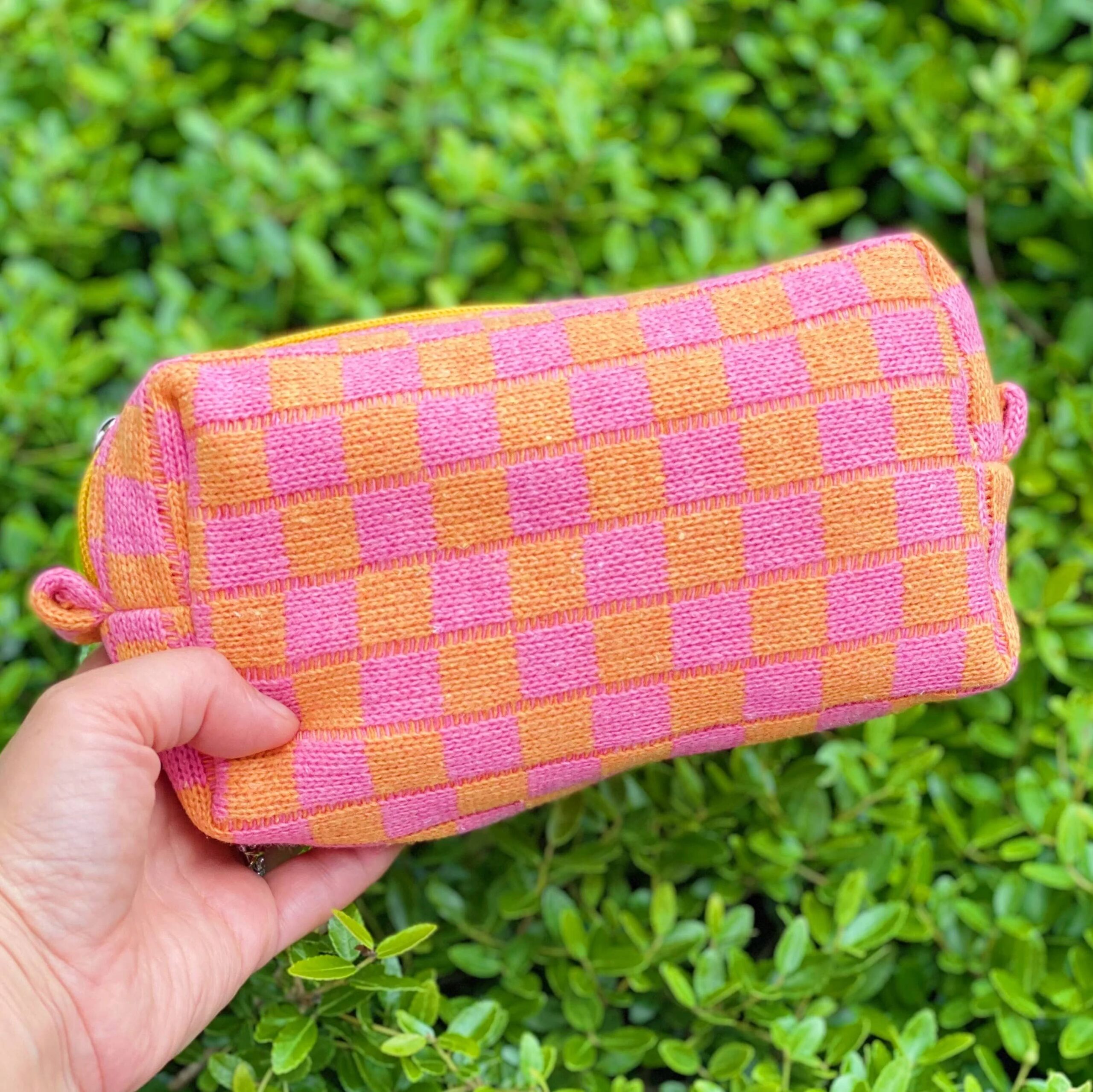 Check Yourself Cosmetic Bag: Orange