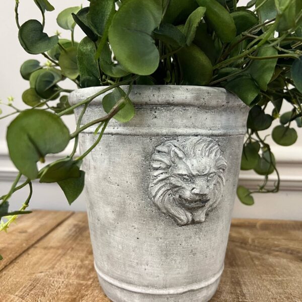 Cement Lion Planter: Large