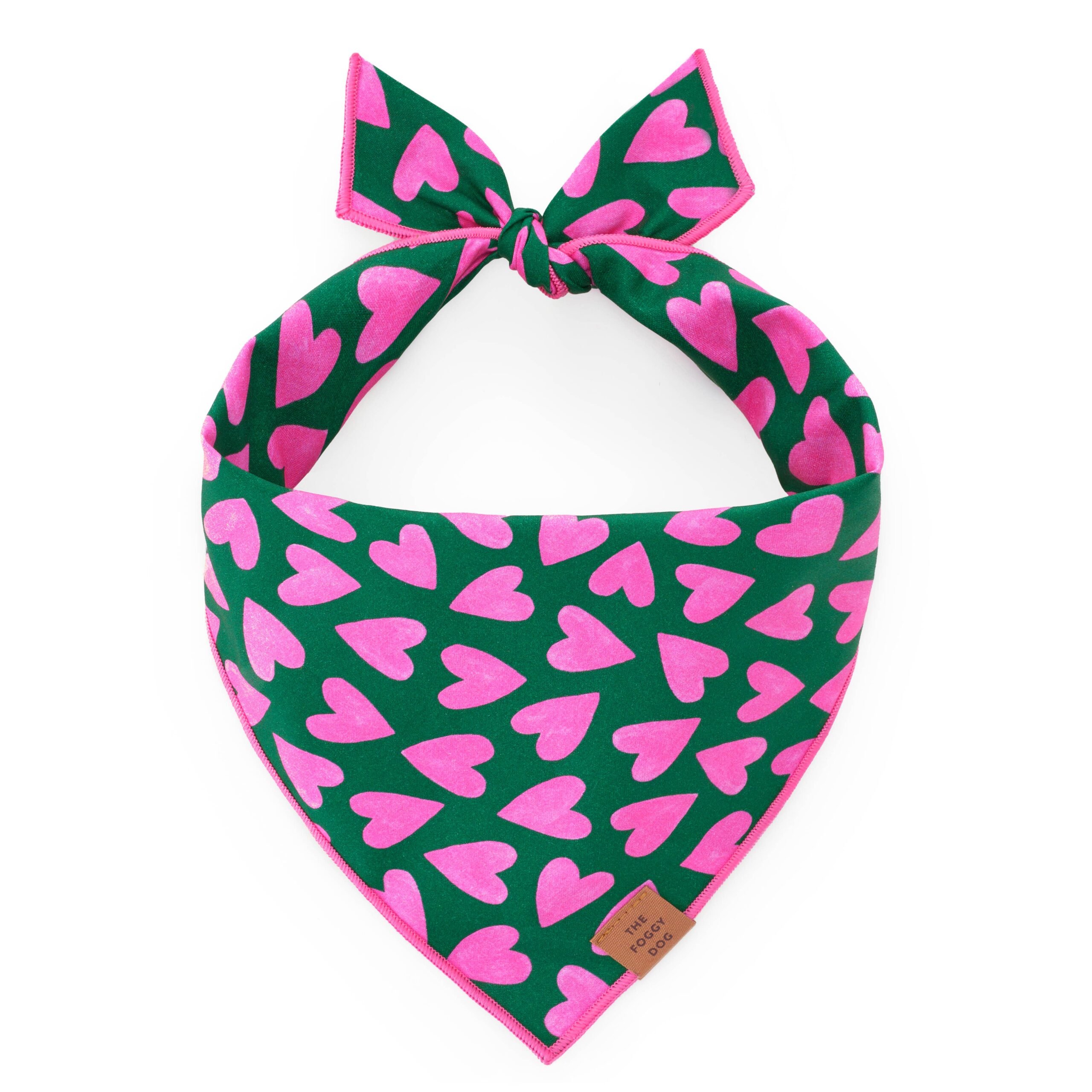 Lovestruck Valentine's Day Dog Bandana: Large