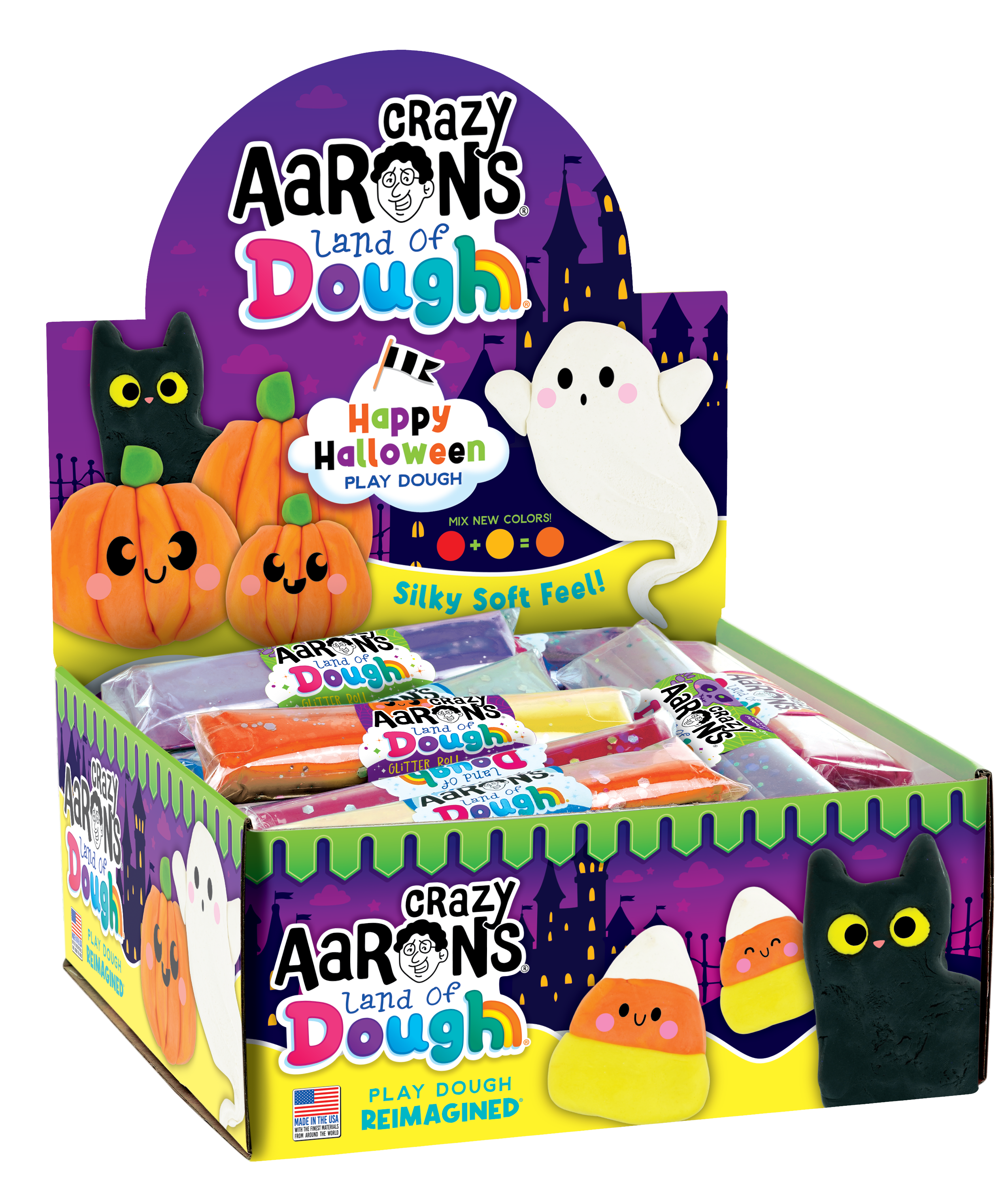 Land of Dough - Land of Dough 2024 Halloween 36 Count Glitter Roll Asst.