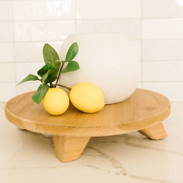 15x15x3 wood riser (ROUND) natural