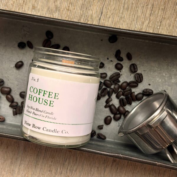 Coffee House Wood Wick Farmhouse Candle
