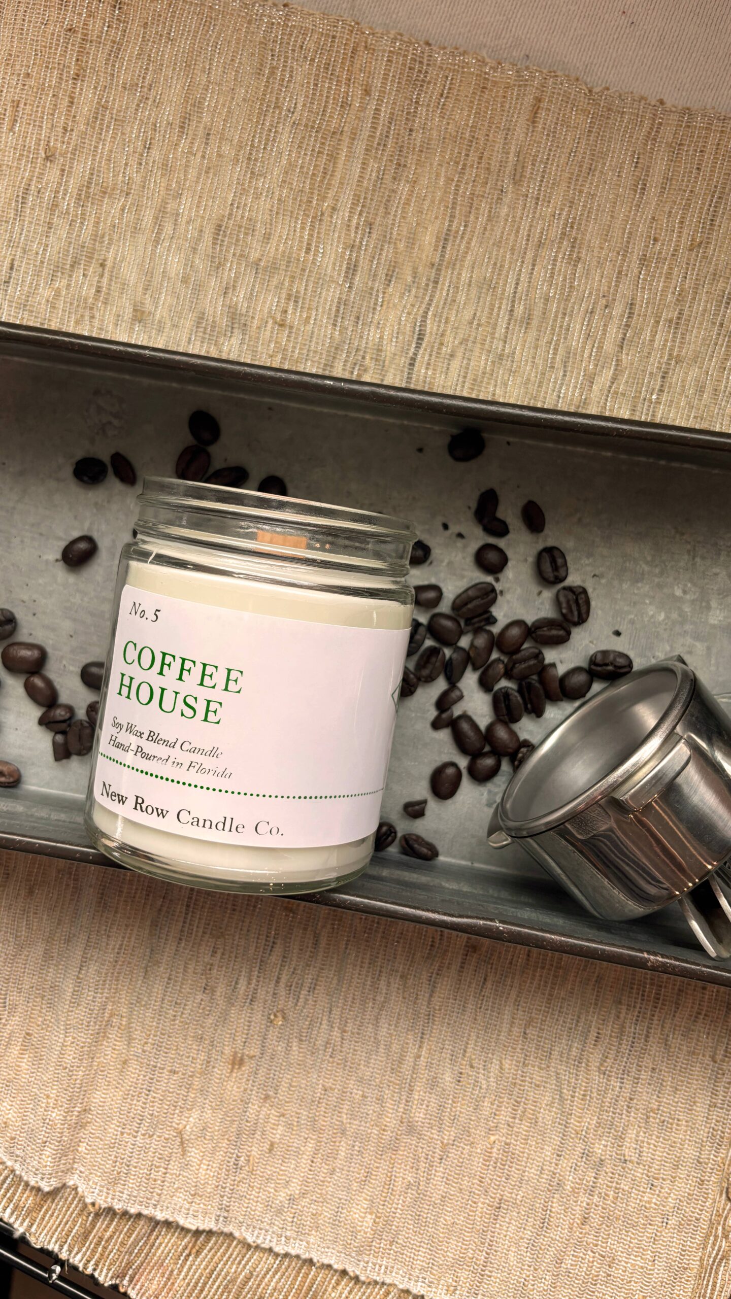 Coffee House Wood Wick Farmhouse Candle