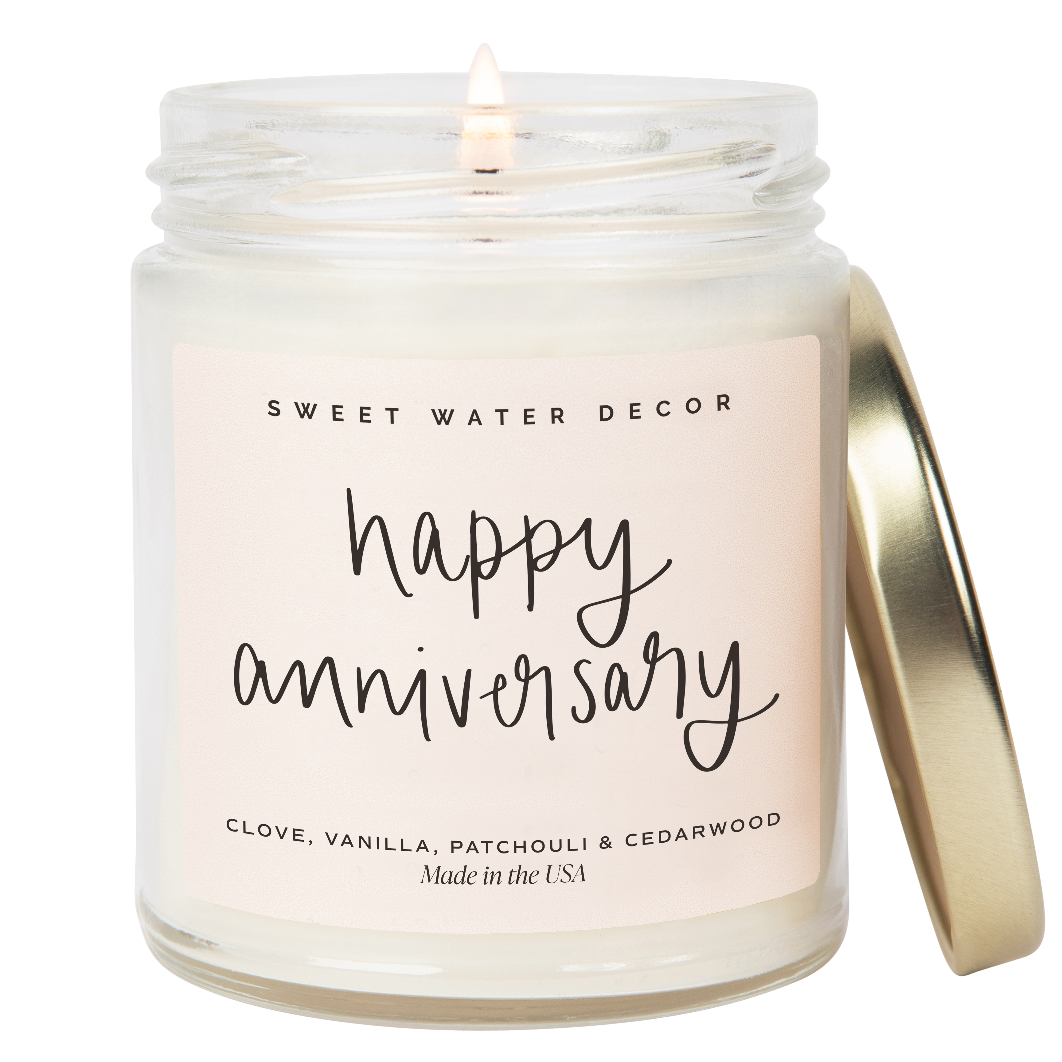 Happy Anniversary 9 oz Soy Candle - Home Decor & Gifts