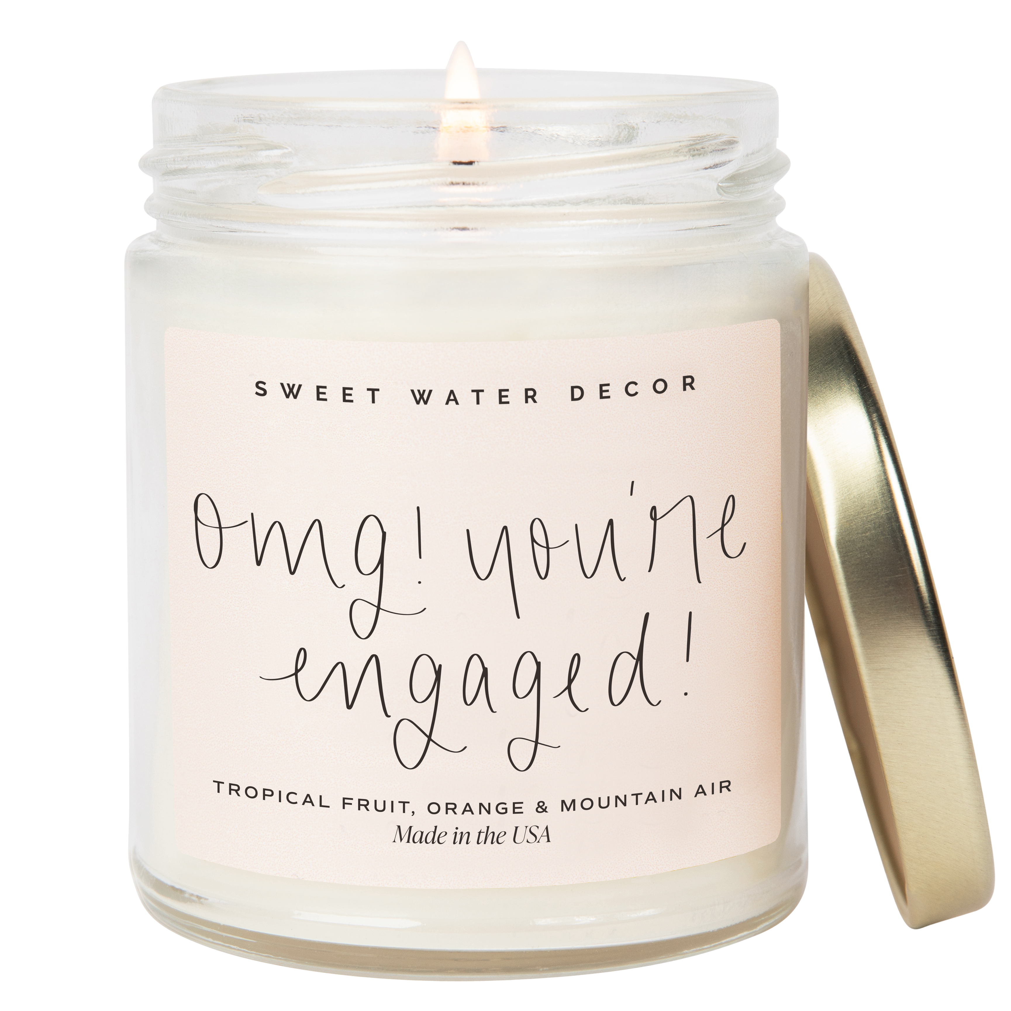 OMG! You're Engaged! 9 oz Soy Candle - Home Decor & Gifts