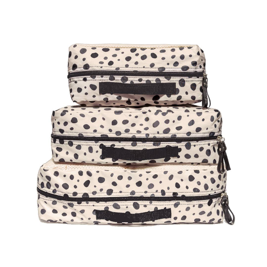 3 Piece Packing Cube Set: Cheetah Spot