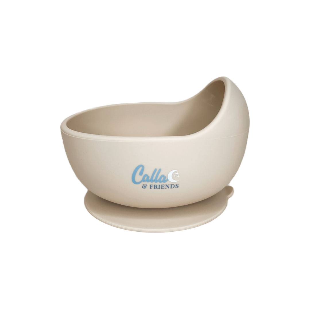 Easy Scoop Suction Bowl: Linen