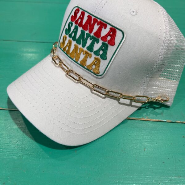 Jumbo Gold Paperclip Trucker Chain | Hat Band | Hat Chain |