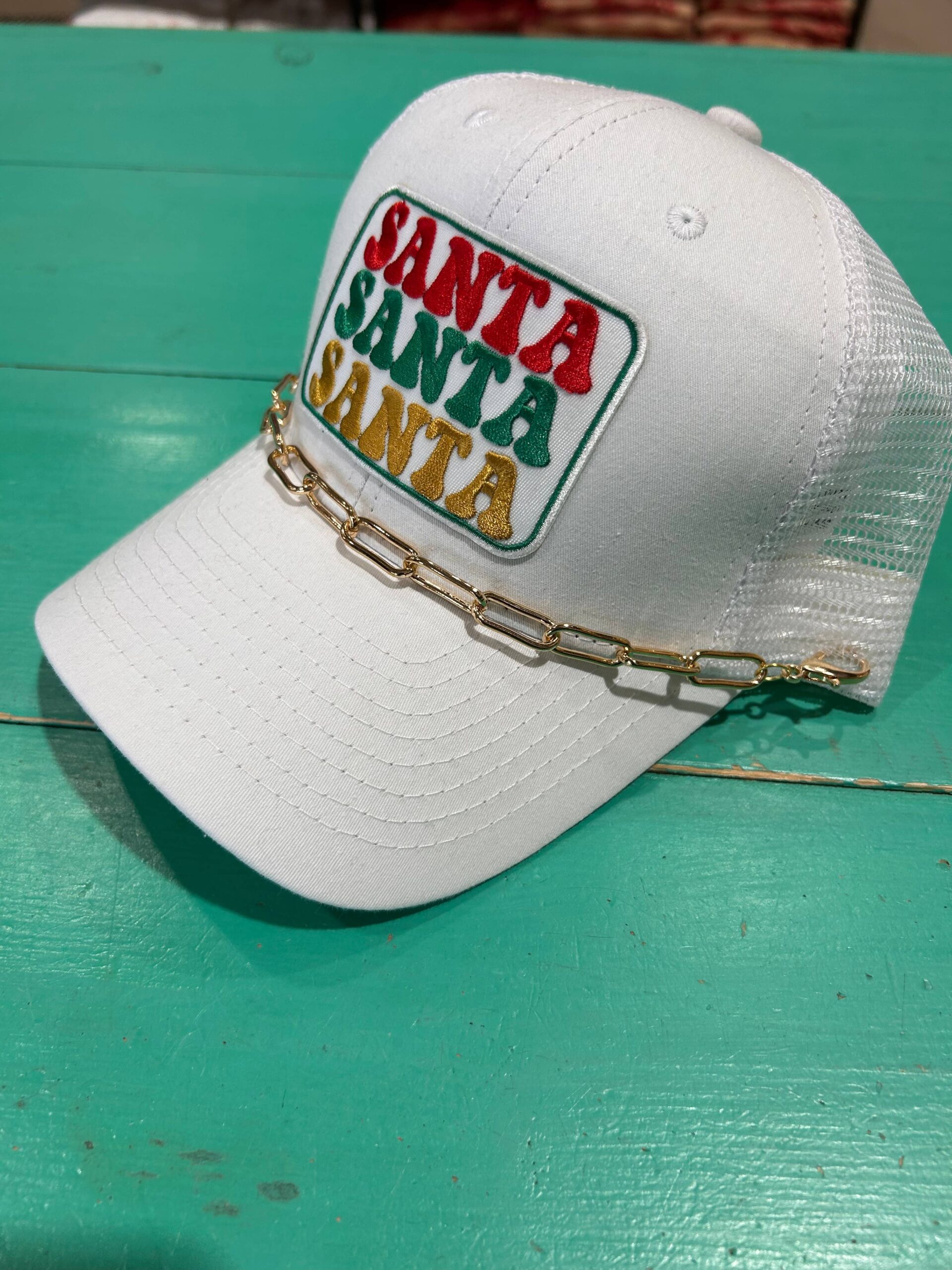 Jumbo Gold Paperclip Trucker Chain | Hat Band | Hat Chain |