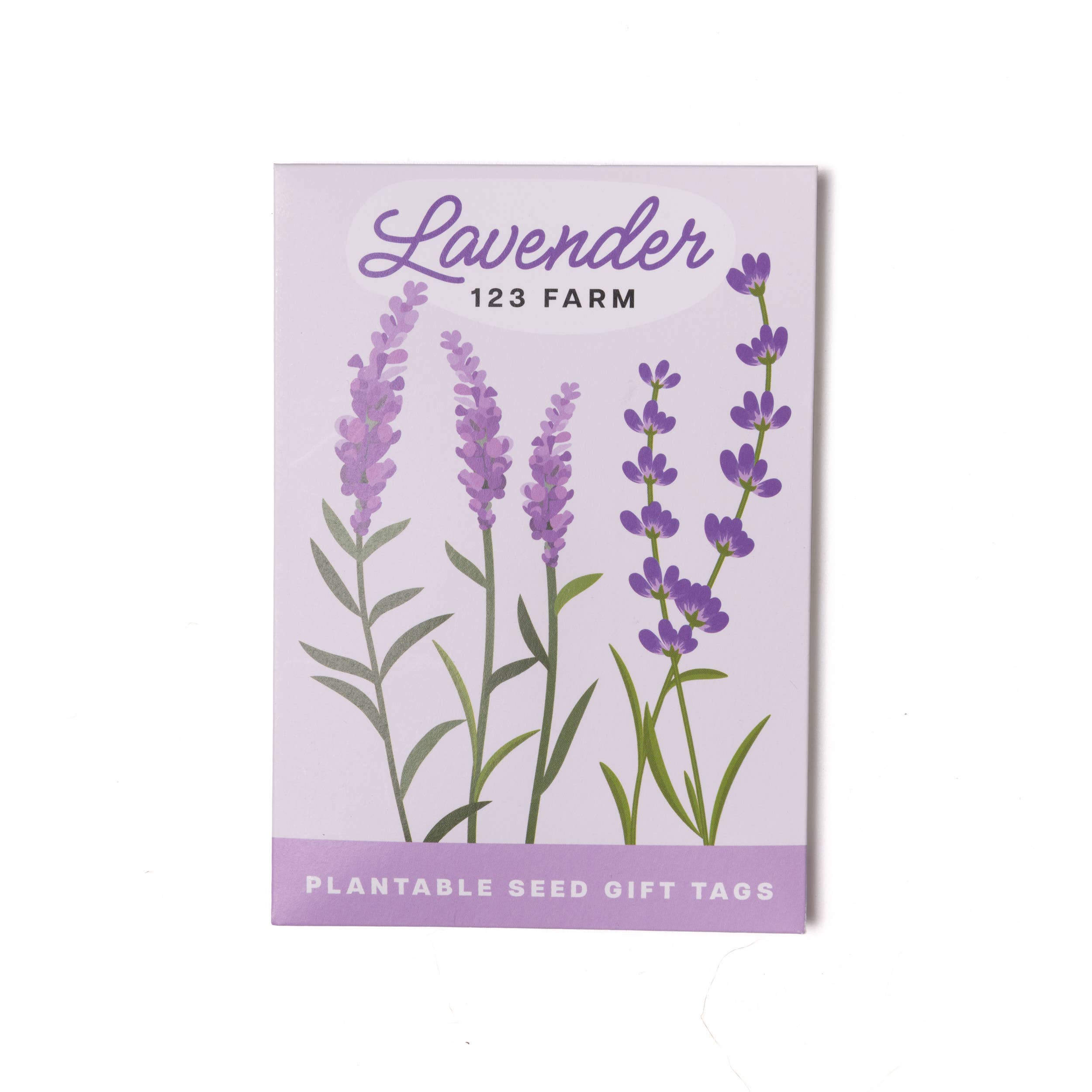 Plantable Seed Gift Tags - Vintage Seed Design, 5 Gift Tags: Lavender