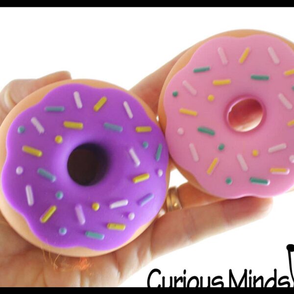 1 Cute Donut Doughnut Soft Doh Filled Stretch Ball with Remo - Image 10