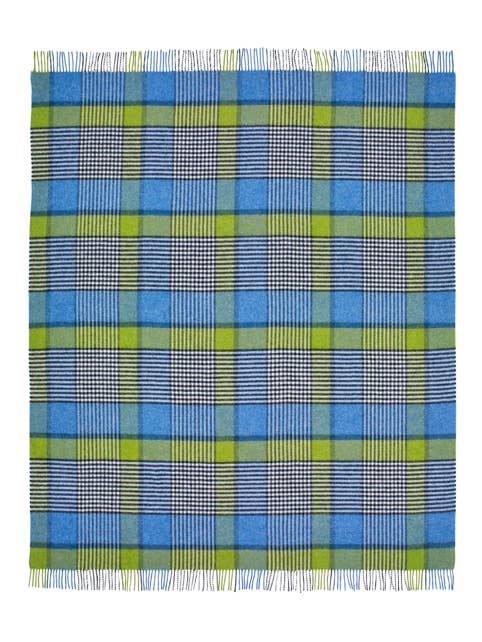 Bronte Moon - Picnic Blanket, Thorpeness Sea, Shetland Wool, Made in UK