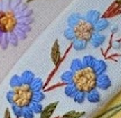 Summer Floral Embroidered Headband 2