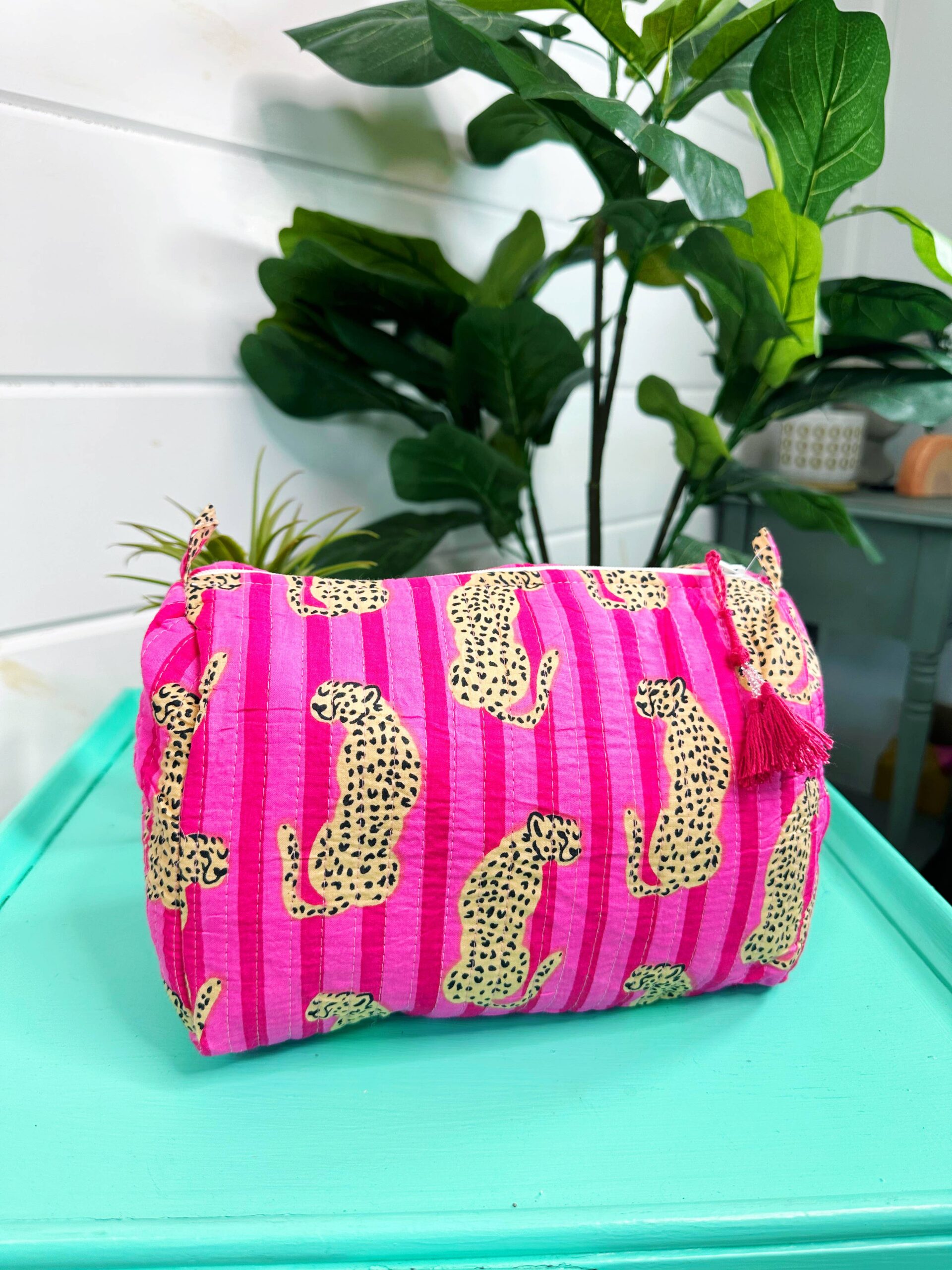 Quilted Jaguar Cosmetic