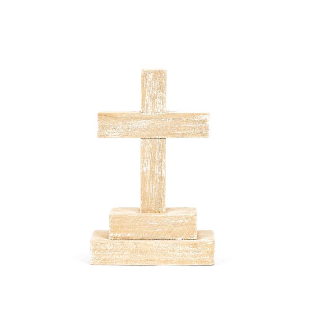 4x6x2 wood  (CROSS) Easter decor