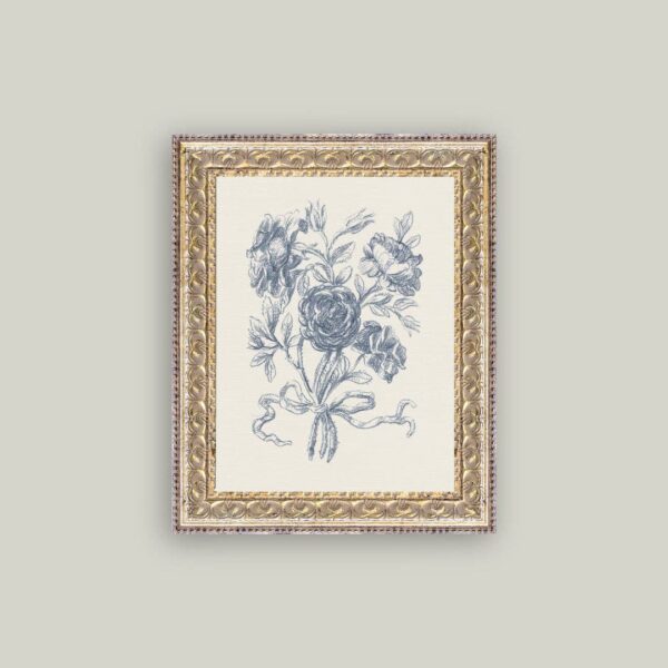 Blue Flower Sketch 2: 8x10
