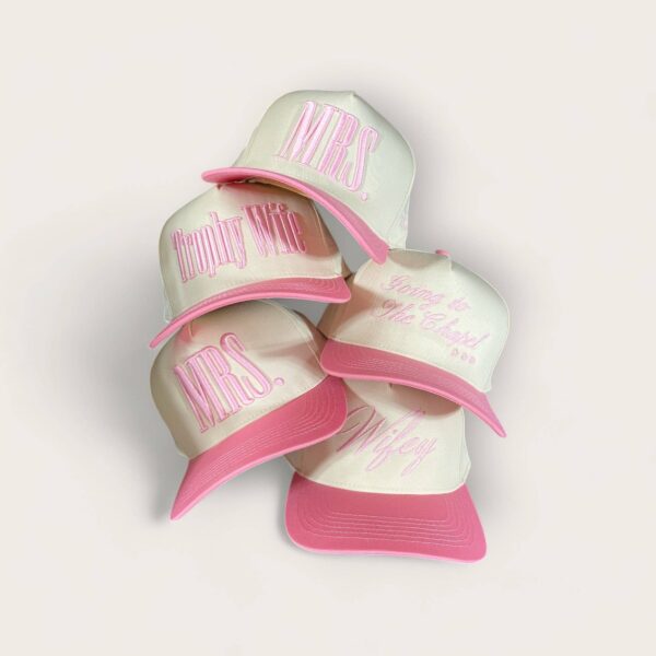 Wifey Trucker Hat | Pink/Tan - Image 7