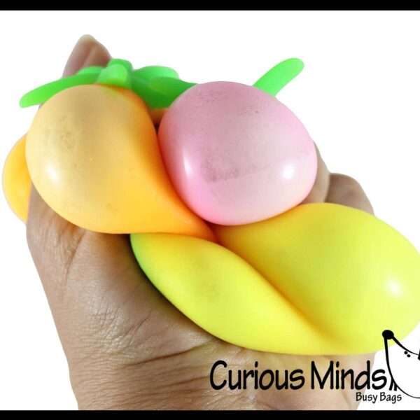 1 BOX Nee Doh Fruit Basket Soft Fluff- Filled Squeeze Stress