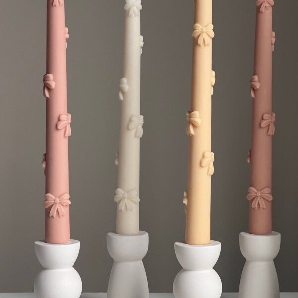 Ribbon Taper Candle: Mellow - Image 4
