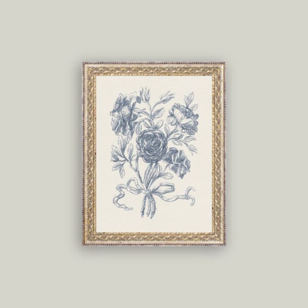 Blue Flower Sketch 2: 8x10 - Image 2