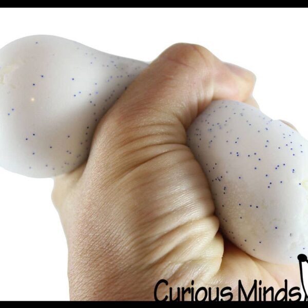 1 Nee-Doh Snow Soft Doh Filled Crunchy Stretch Ball - Sounds