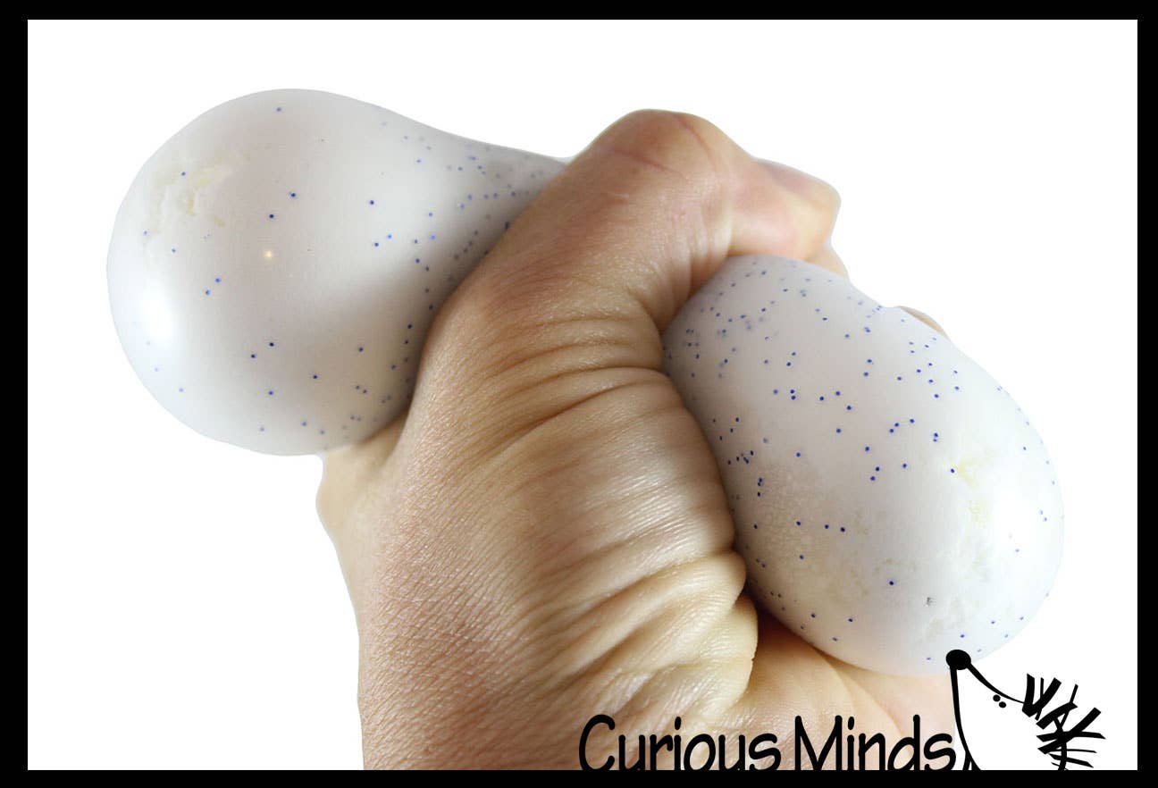 1 Nee-Doh Snow Soft Doh Filled Crunchy Stretch Ball - Sounds