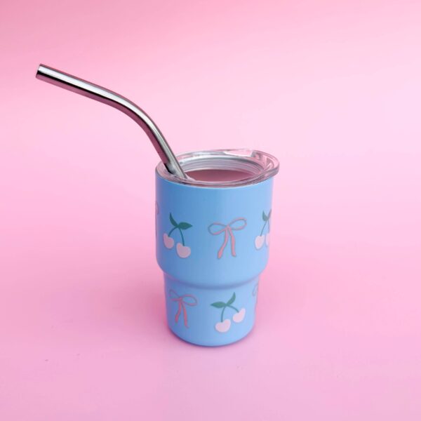 Tiny Tumblers/ White/Black bows - Image 7