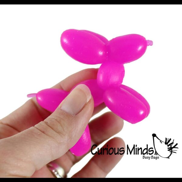 1 Mini Balloon Dog Stretchy Toy - Cute Squishy Sensory Fidg - Image 2