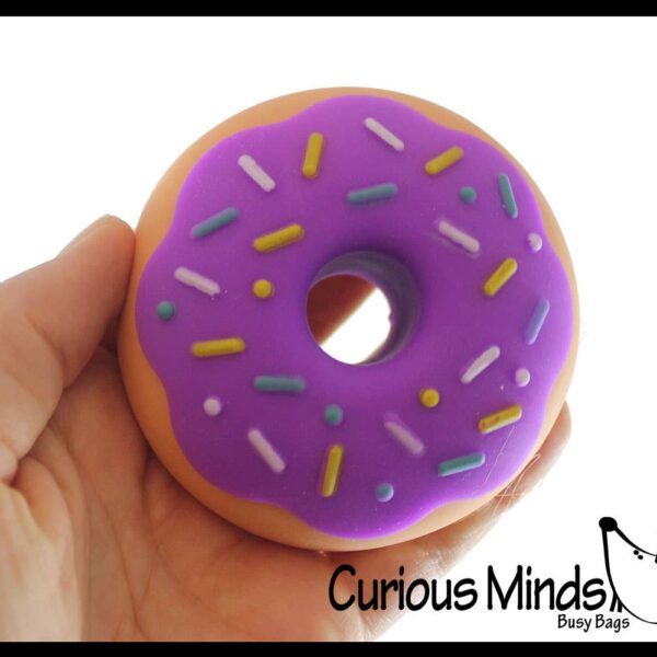 1 Cute Donut Doughnut Soft Doh Filled Stretch Ball with Remo - Image 8